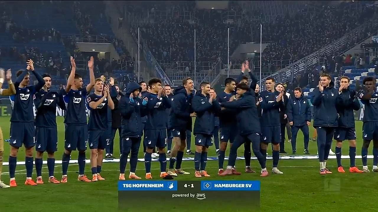 Hoffenheim go fourth after 4-1 home win over Hamburg