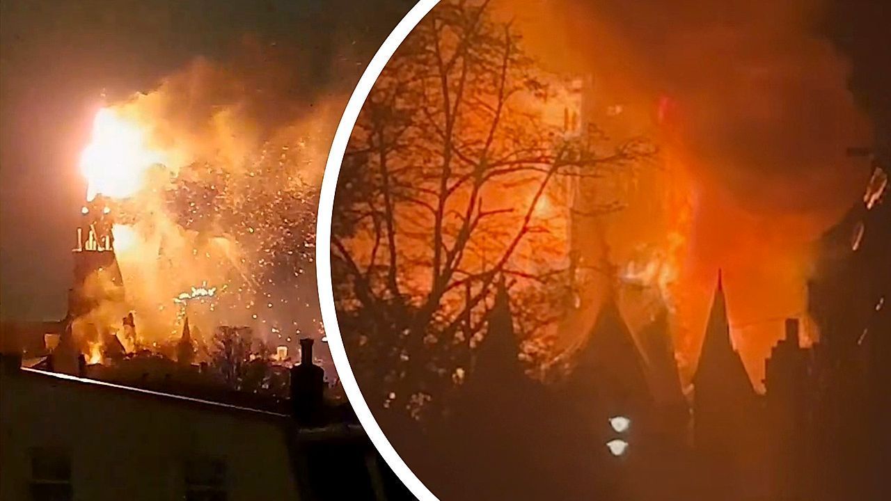 Video: Inferno in Amsterdam: Silvesterbrand zerstört historische Vondelkirche