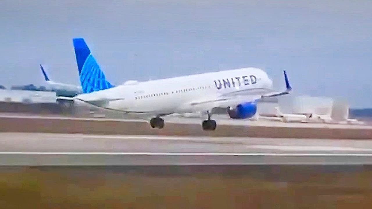 Video: Rad ab: Airbus legt in Florida harte Landung hin