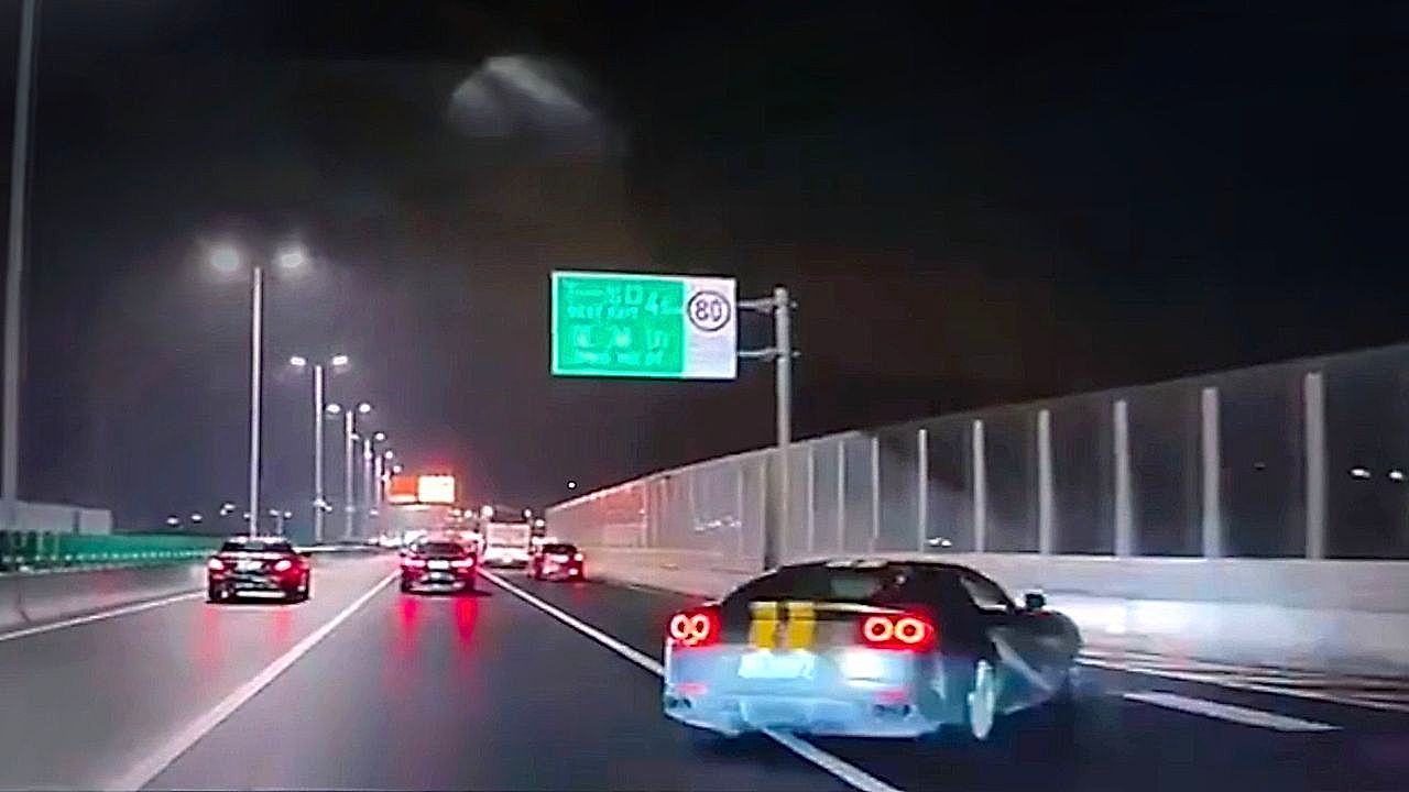 Ferrari-skids-into-barrier-after-close-call-on-icy-road