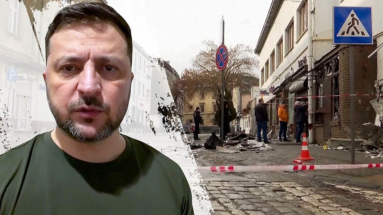 Video: „Zynisch und grausam“: Selenskyj verurteilt Terroranschlag in Lwiw