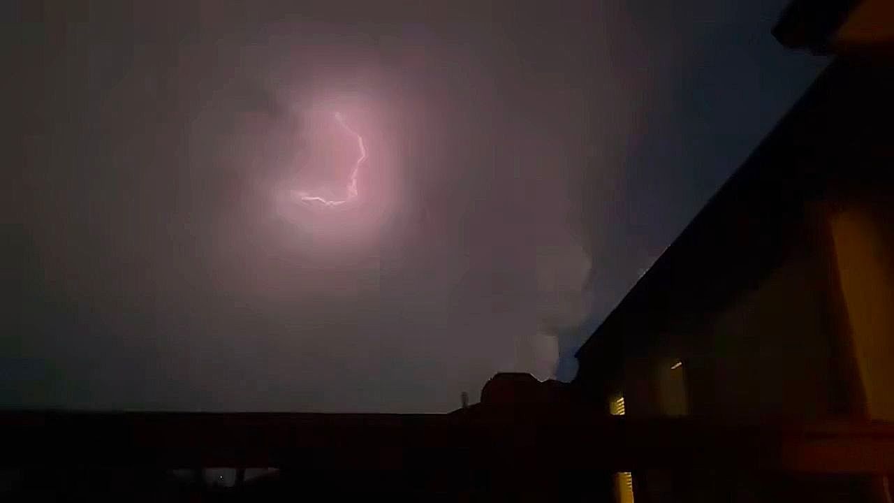 Video: Intense lightning and cloud rotation captured on camera during storms in Kansas