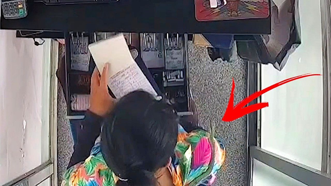 Video: Schreckmoment: Schlange kriecht Tankstellenkassiererin über die Schulter