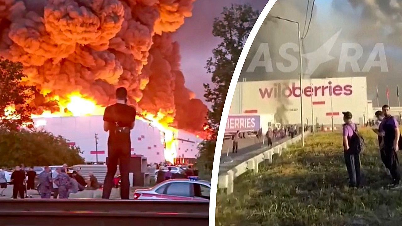 Video: Erneuter Angriff auf „Russlands Amazon“: Wildberries-Logistikzentrum bei St. Petersburg brennt