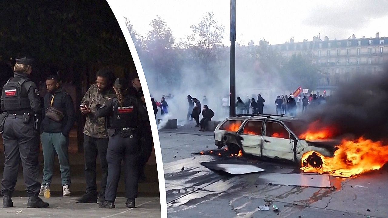 Video: Nach Krawallen und Plünderungen: Französische Städte verhängen Ausgangssperren