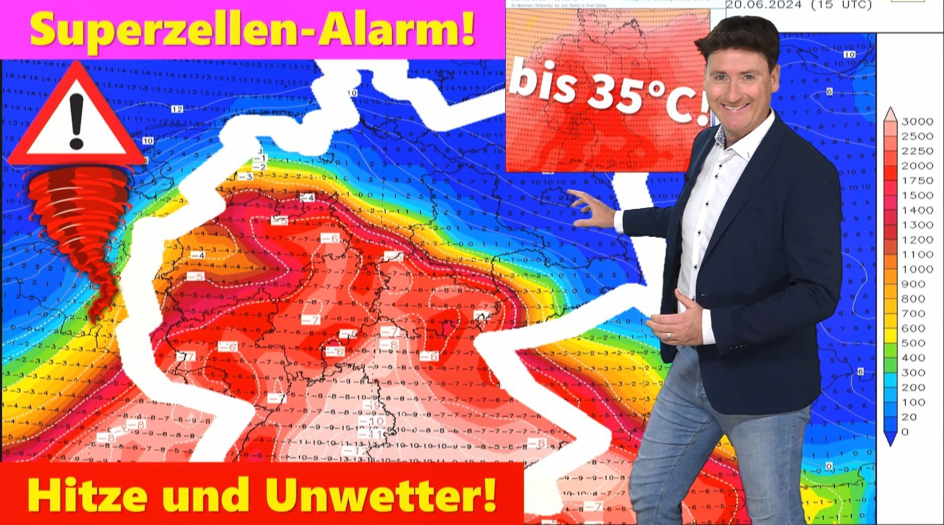 Wetterexperte mit drastischer Wetterprognose: "Das wird heftig" Superzellen-Alarm in der nächsten Woche!