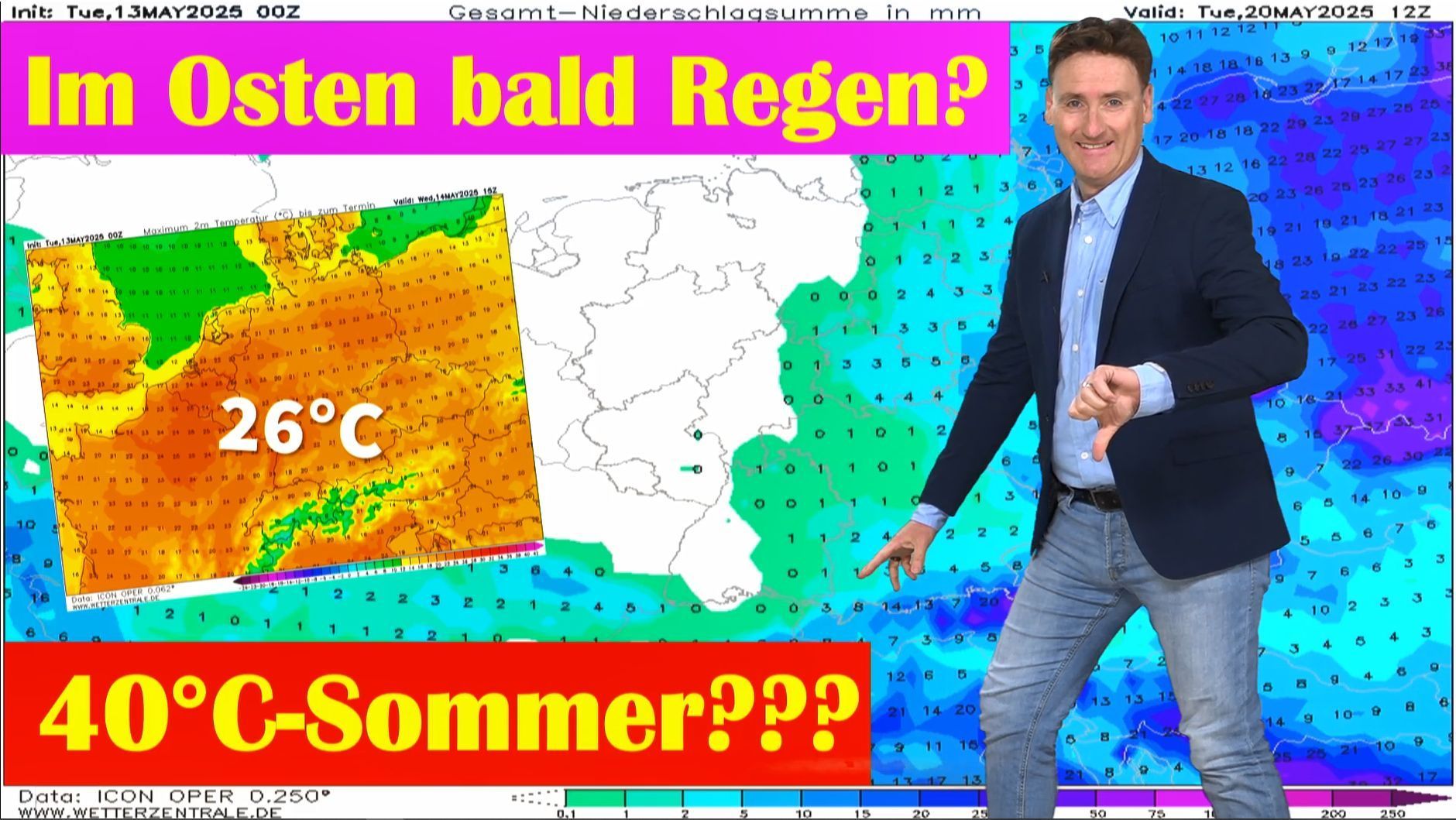 Video: Wilde Medienschlagzeilen: Jahrhundertsommer und 40°C! Diplom-Meteorologe erklärt was uns die Wettermodelle wirklich zeigen