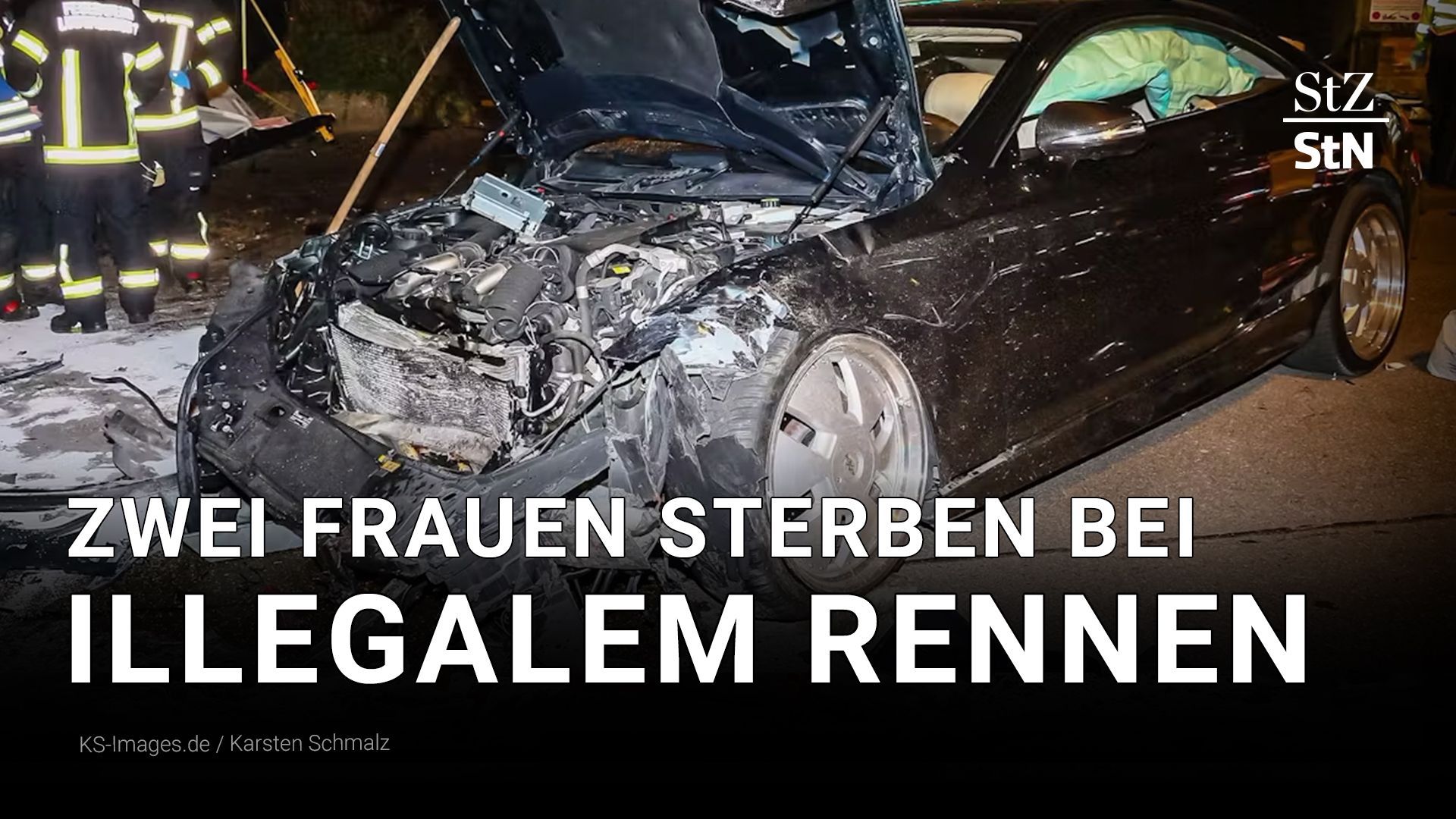 Illegales Autorennen fordert zwei Todesopfer