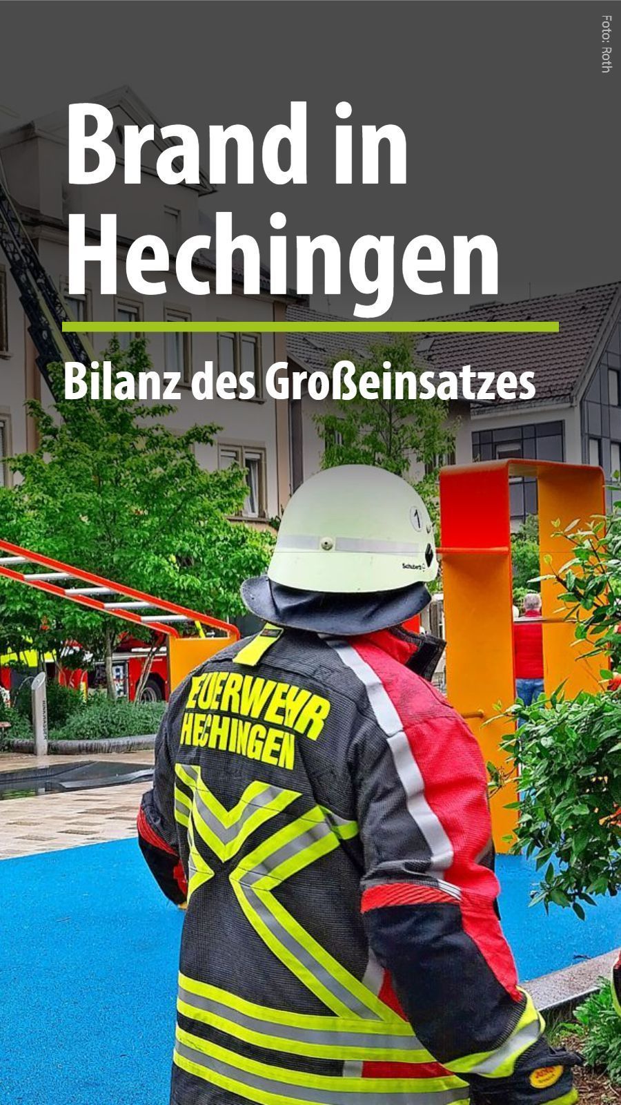 Brand in Hechingen - Feuerwehr im Großeinsatz auf Obertorplatz