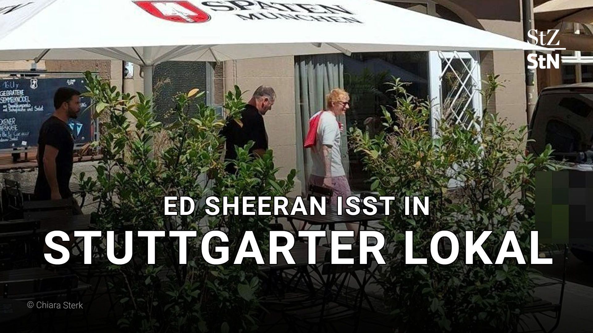 Video: Mittagessen zwischen Konzerten in Stuttgart: Ed Sheeran reagiert nach Restaurantbesuch