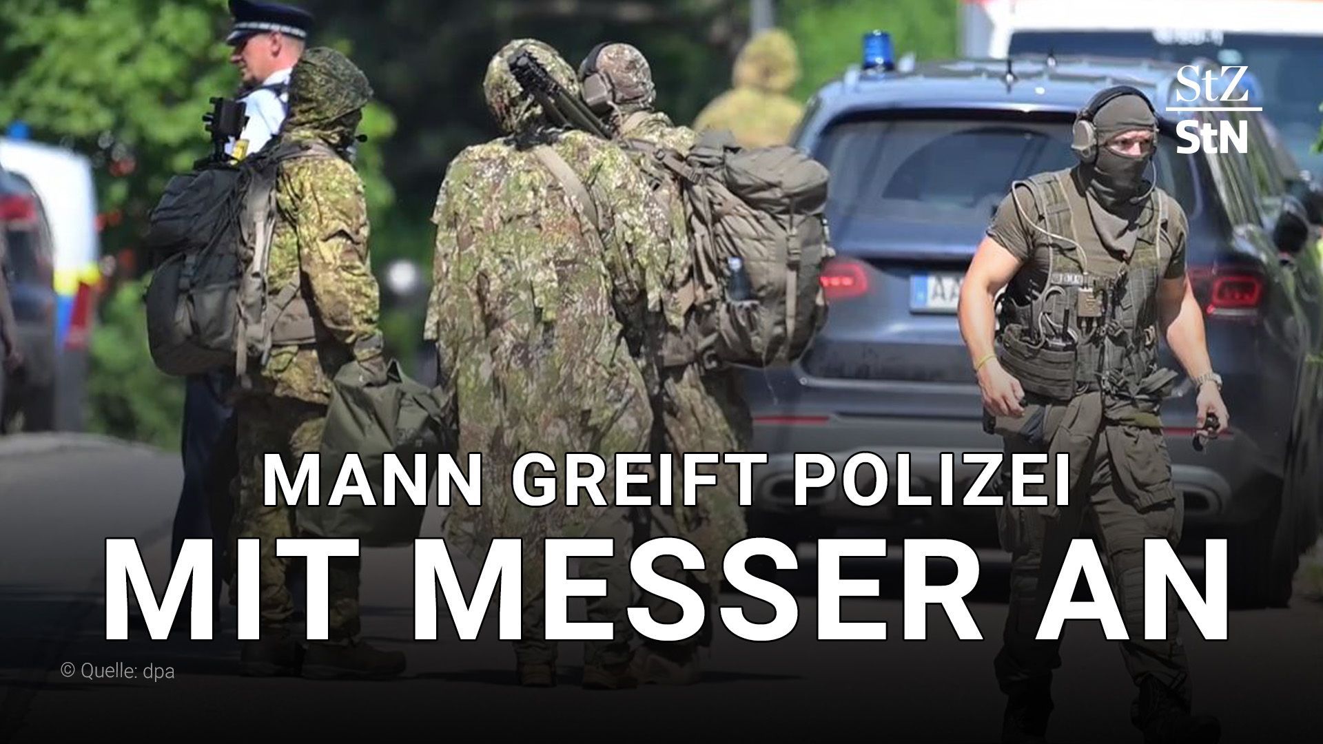 Rosengarten: Angriff auf Polizei - Mann mit Kindern verschanzt