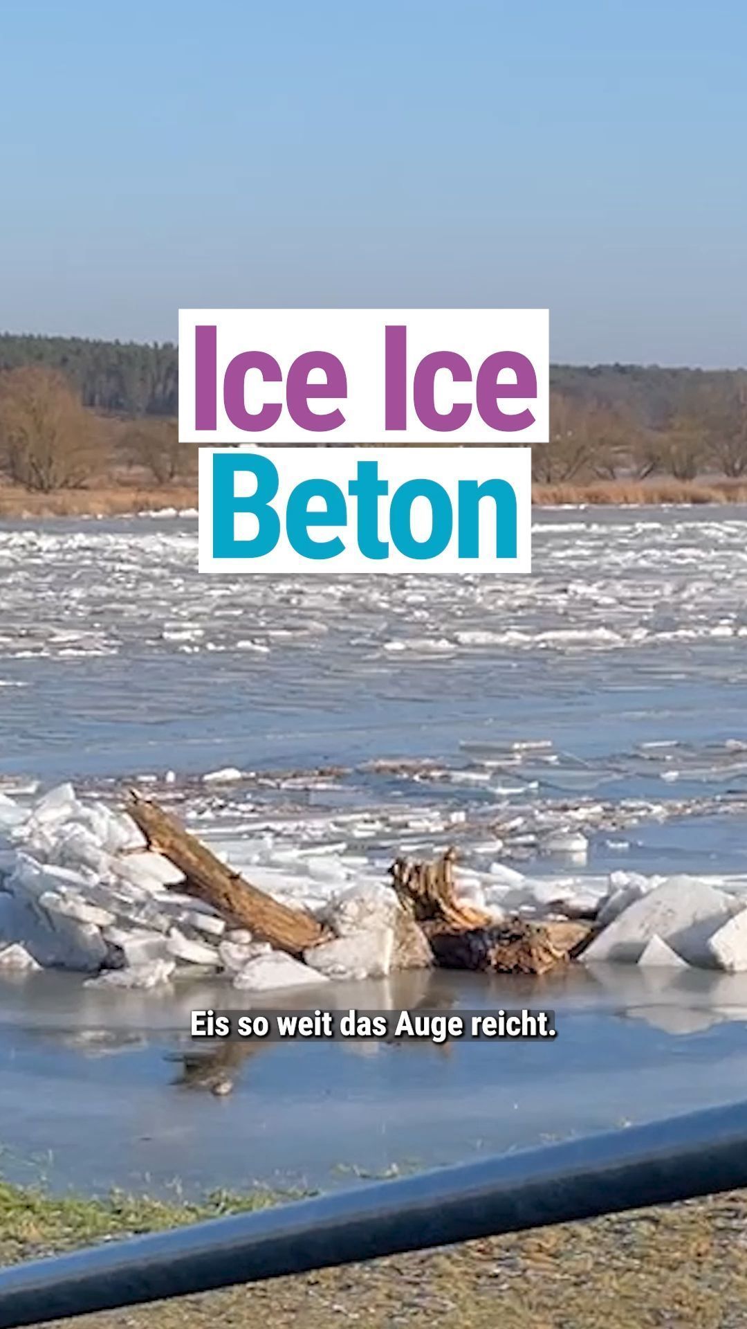 Video: Zum Schutz vor Eis Deichscharte wird barrikadiert