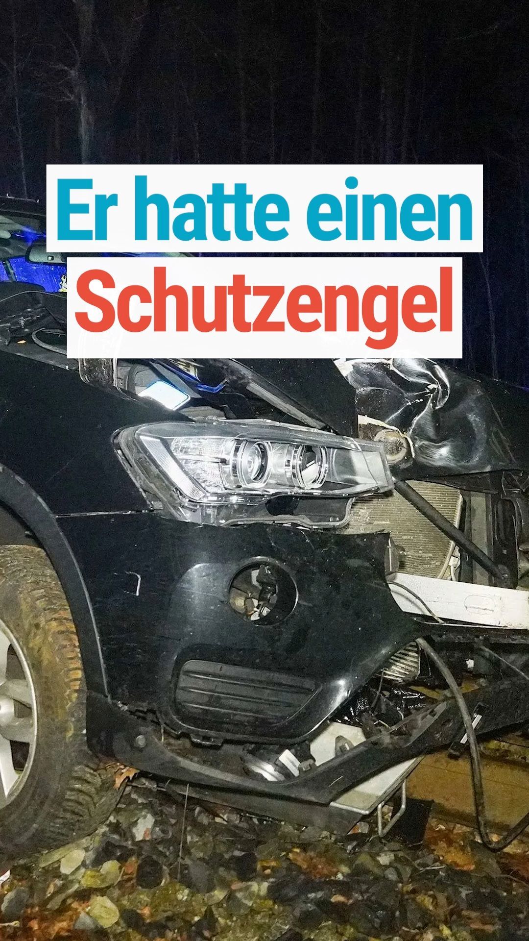 Video: Auto kracht bei Gablenz gegen Baum