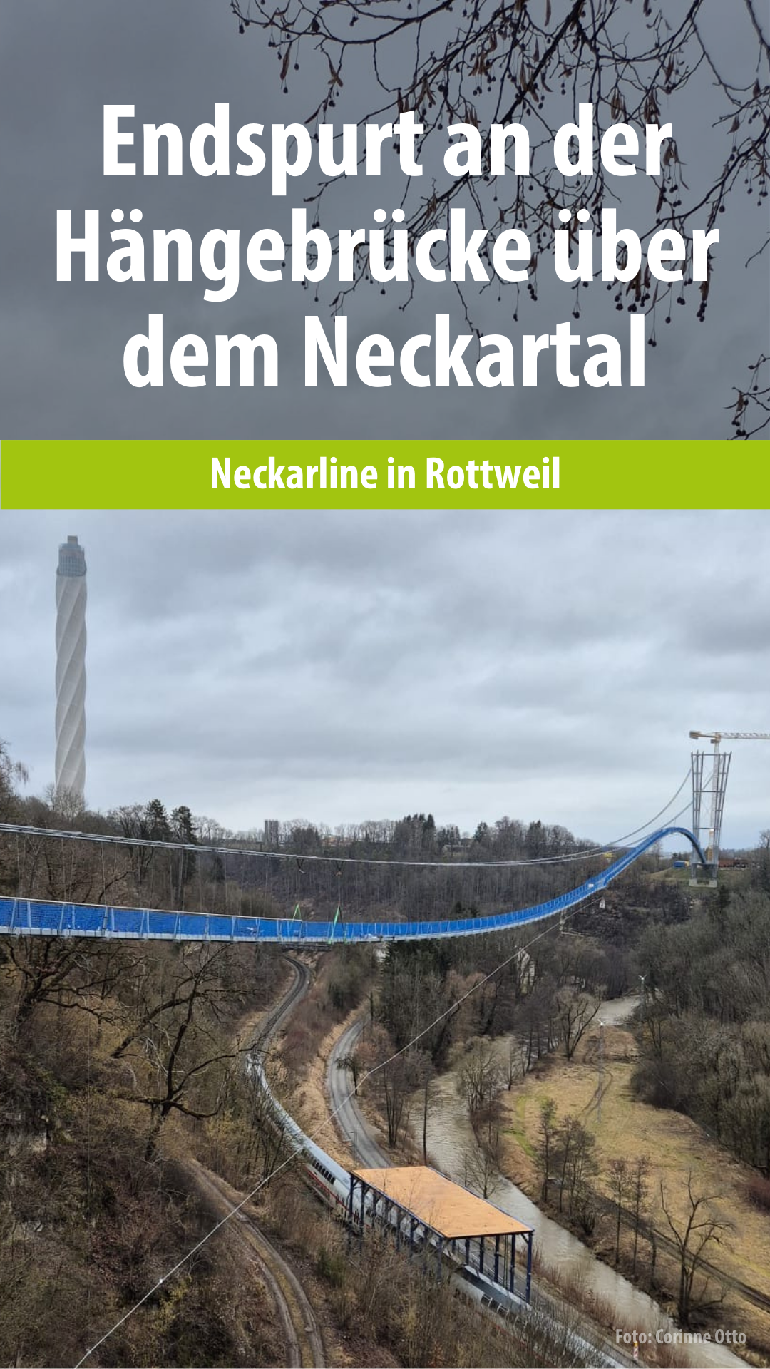 Video: Endspurt an der Neckarline in Rottweil