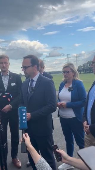 Video: Jan Redmann (Innenminister Brandenburg) zum Anschlag bei Jänschwalde