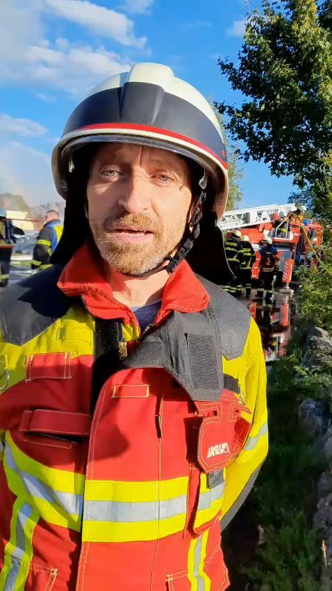 Video: Großbrand in Blaubeuren