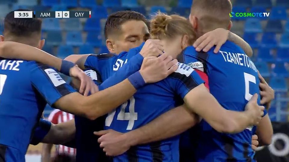 Το γκολ του Σλίβκα για το 1-0 κόντρα στον Ολυμπιακό (VIDEO)