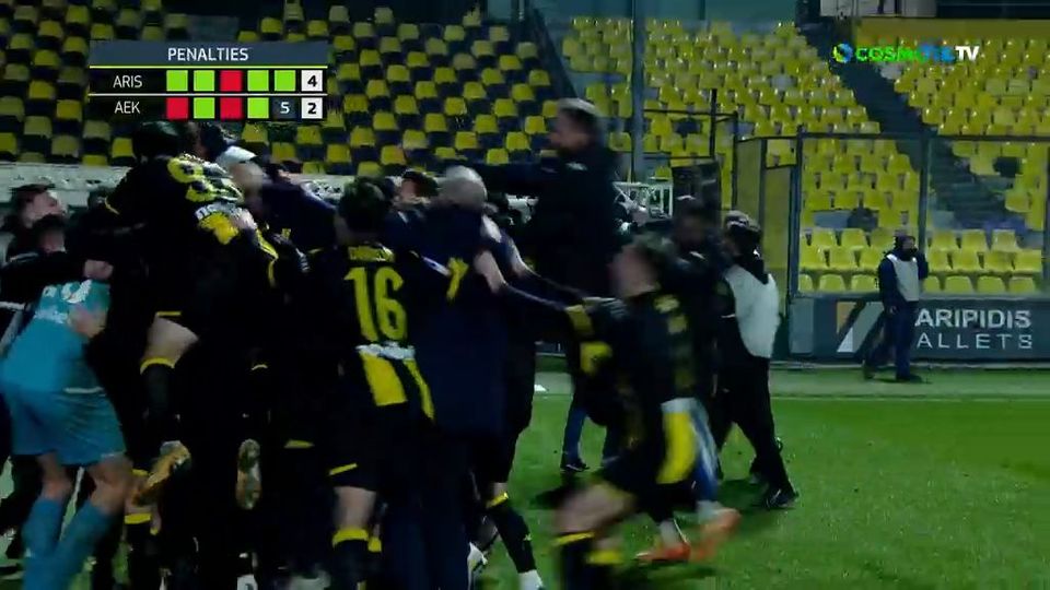Άρης – ΑΕΚ: Ολόκληρη η διαδικασία των πέναλτι (VIDEO)