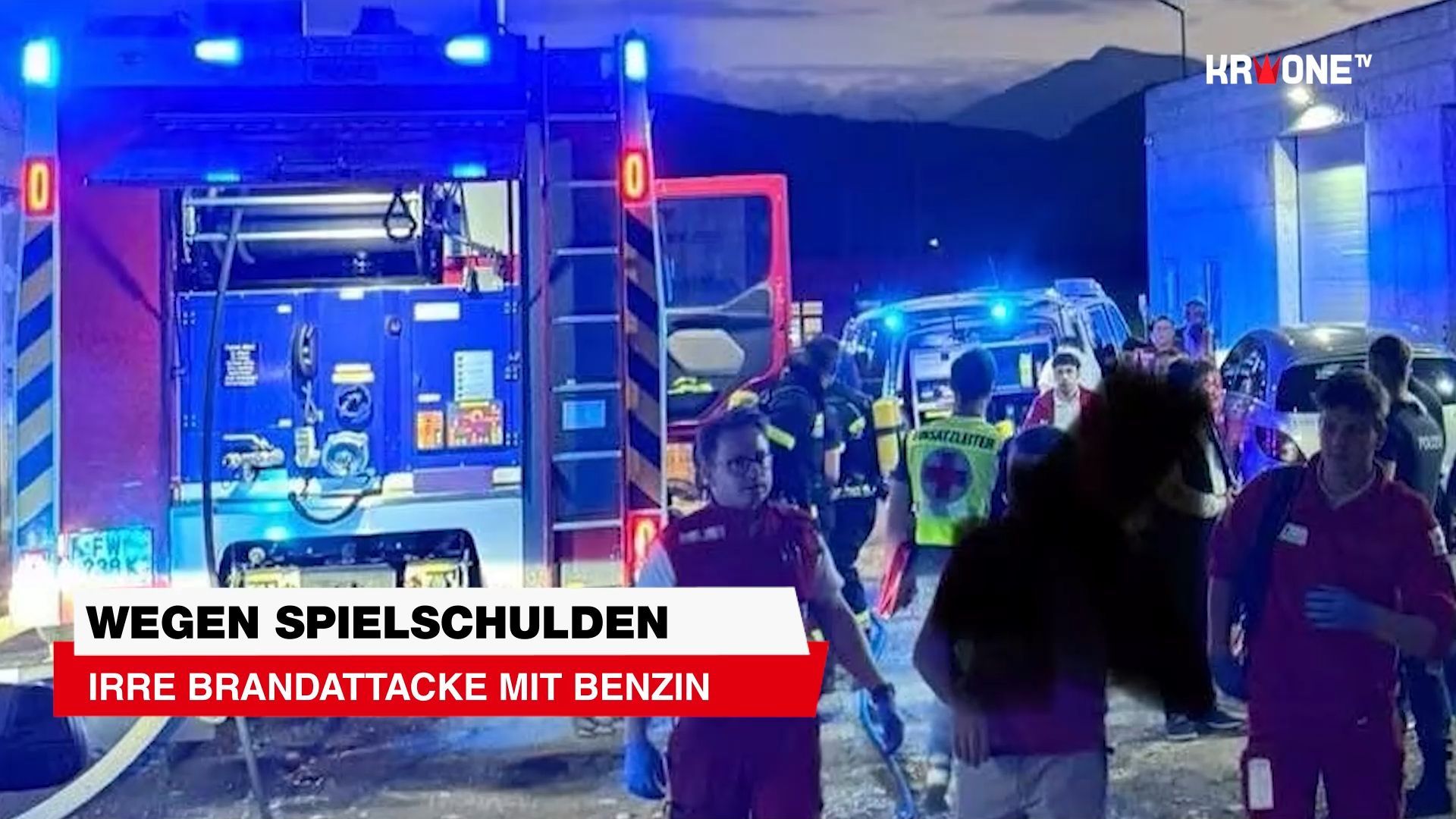 Video: Wegen Spielschulden: Irre Brandattacke mit Benzin