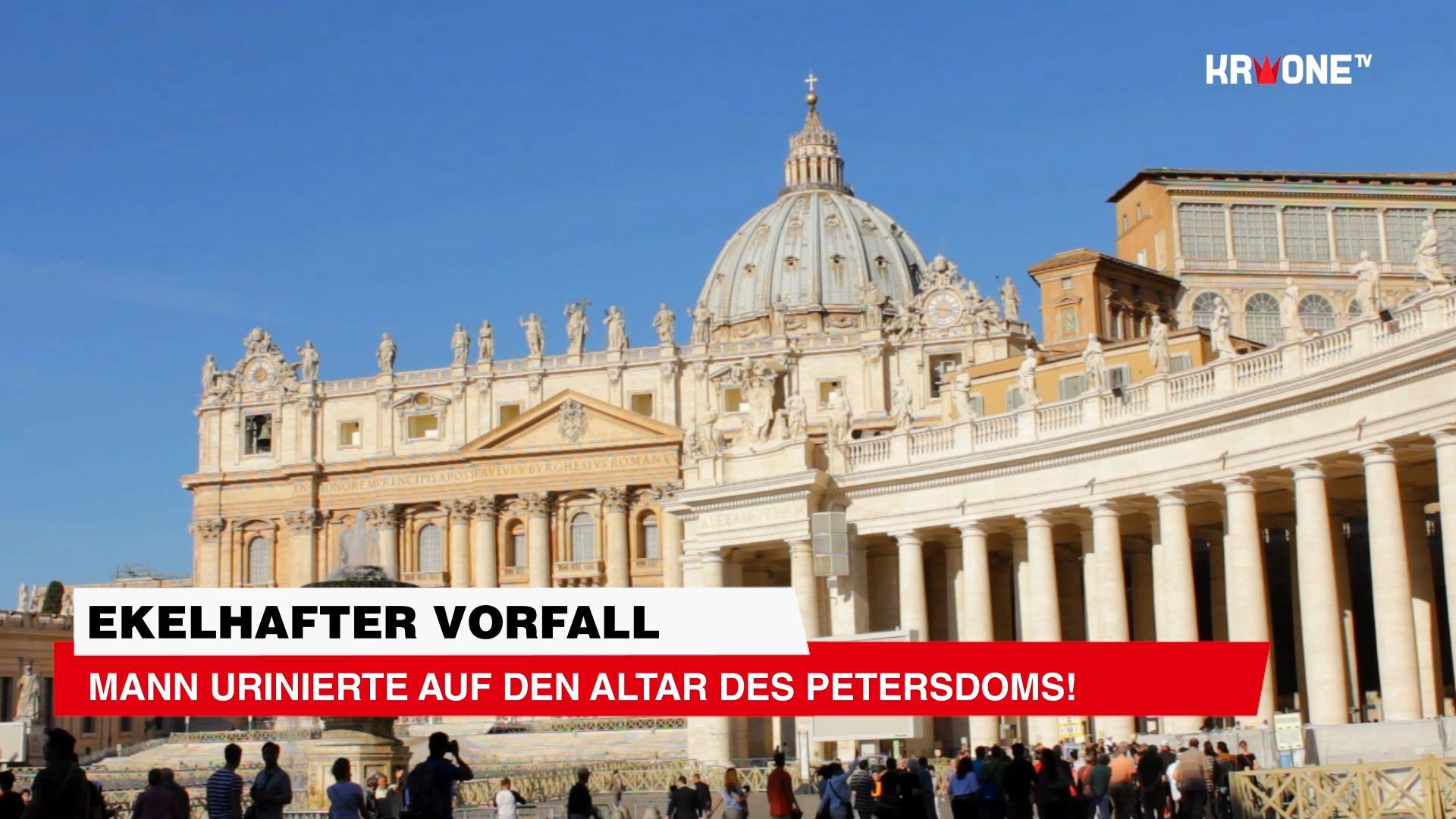 Video: Mann urinierte auf den Altar des Petersdoms!