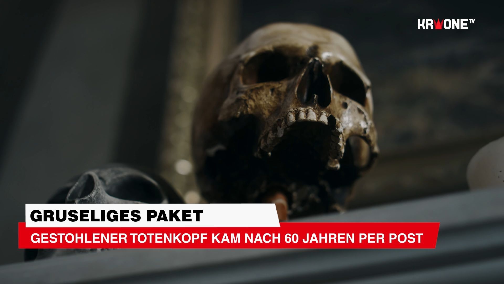 Video: Gestohlener Totenkopf kam nach 60 Jahren per Post