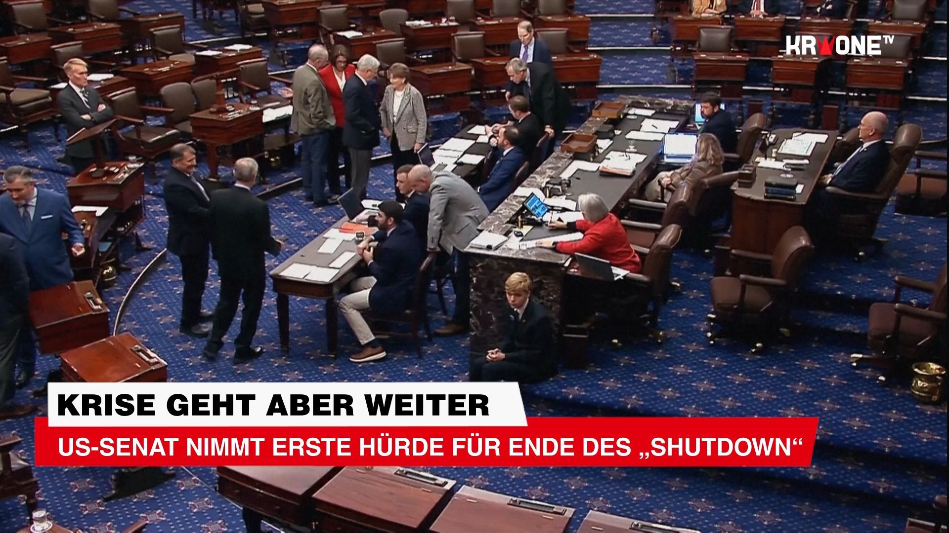 Video: Krise geht aber weiter US-Senat nimmt erste Hürde für Ende des „Shutdown“