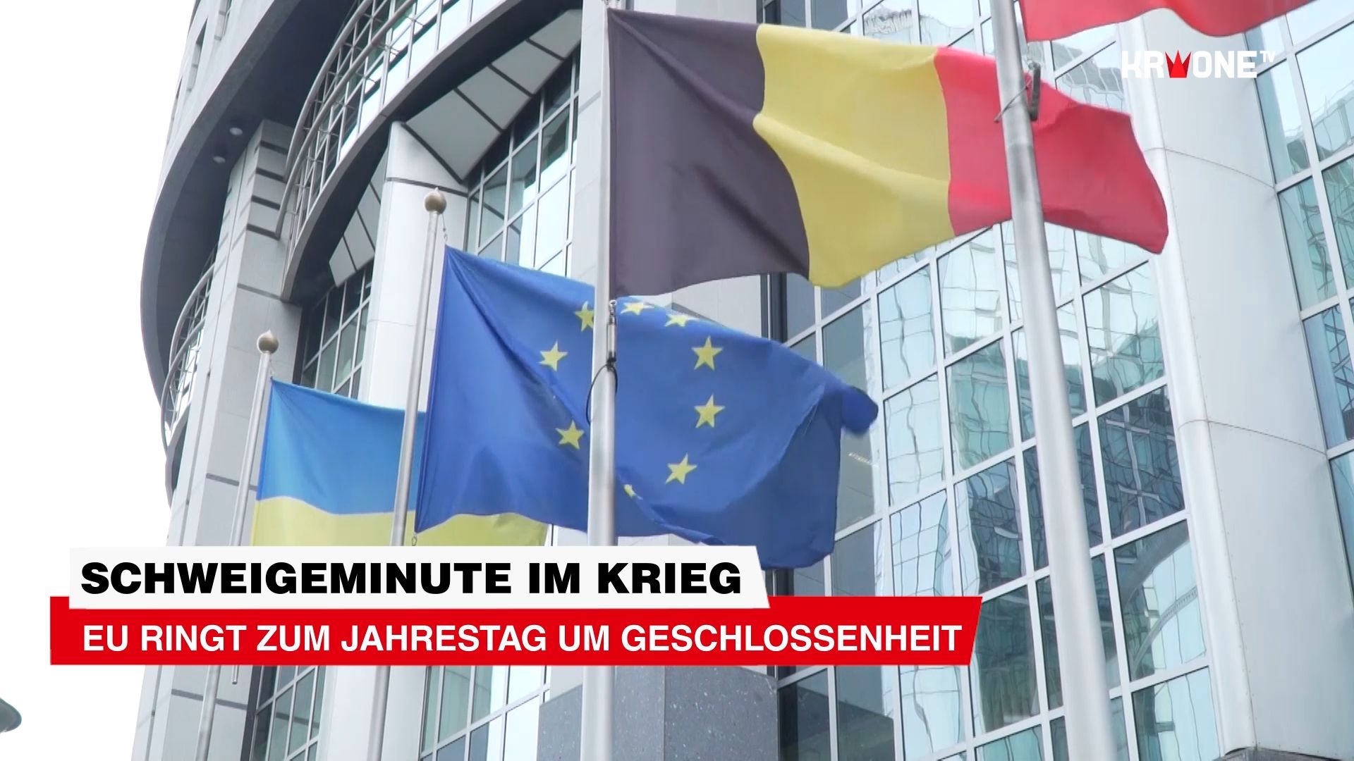 Video: Schweigeminute im Krieg