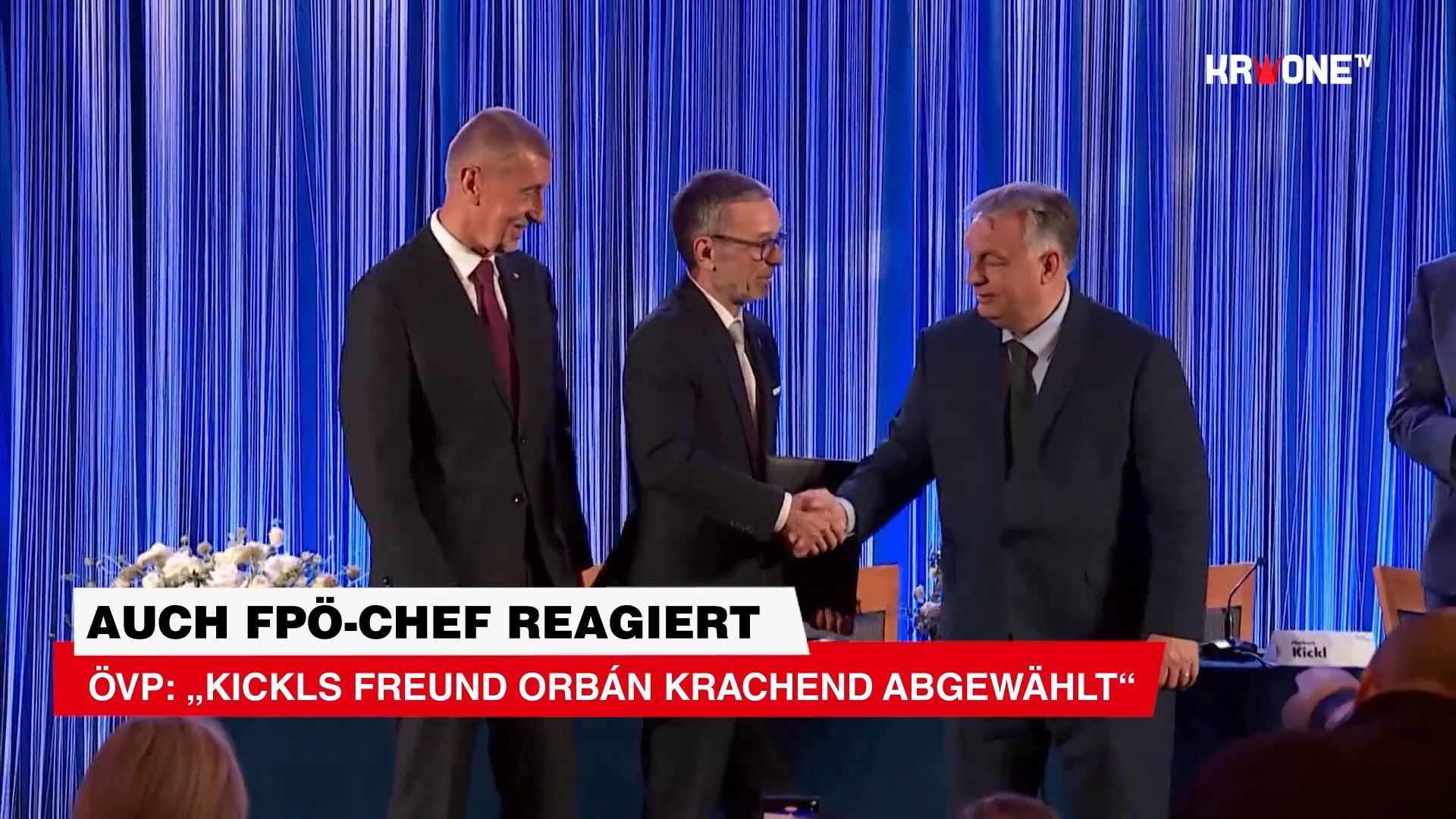 Video: ÖVP stichelt: „Kickls Freund Orbán krachend abgewählt“