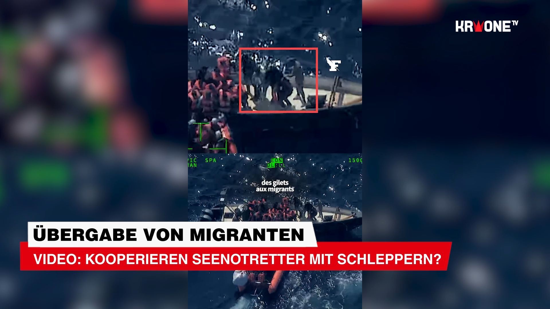 Übergabe von Migranten ++ Video: Kooperieren Seenotretter mit Schleppern?