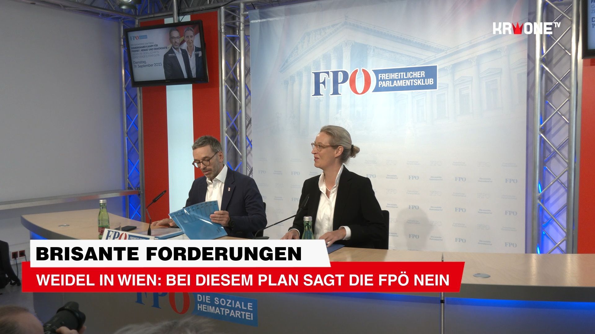 Video: Alice Weidel in Wien: Bei diesem Plan sagt die FPÖ Nein