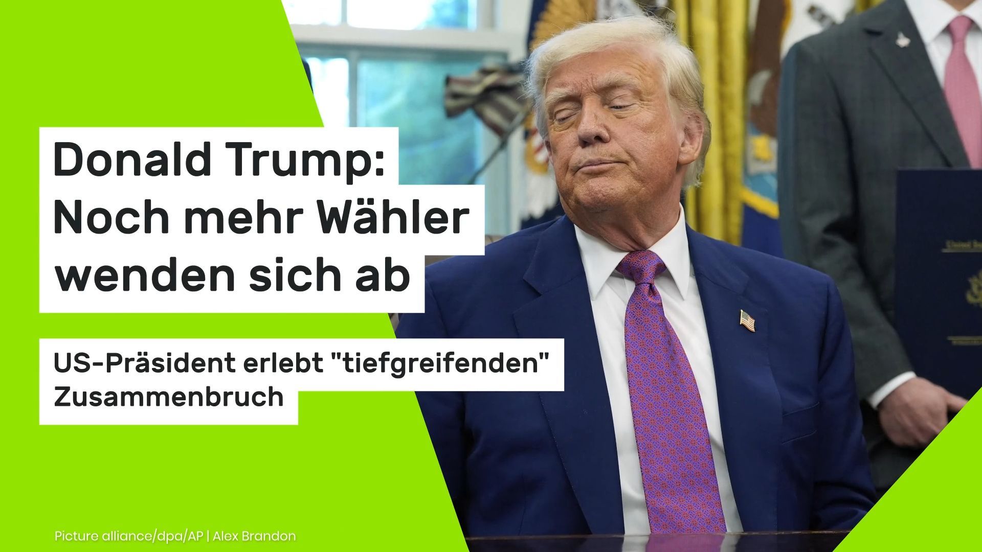 Video: Donald Trump: Noch mehr Wähler wenden sich ab - US-Präsident erlebt "tiefgreifenden" Zusammenbruch