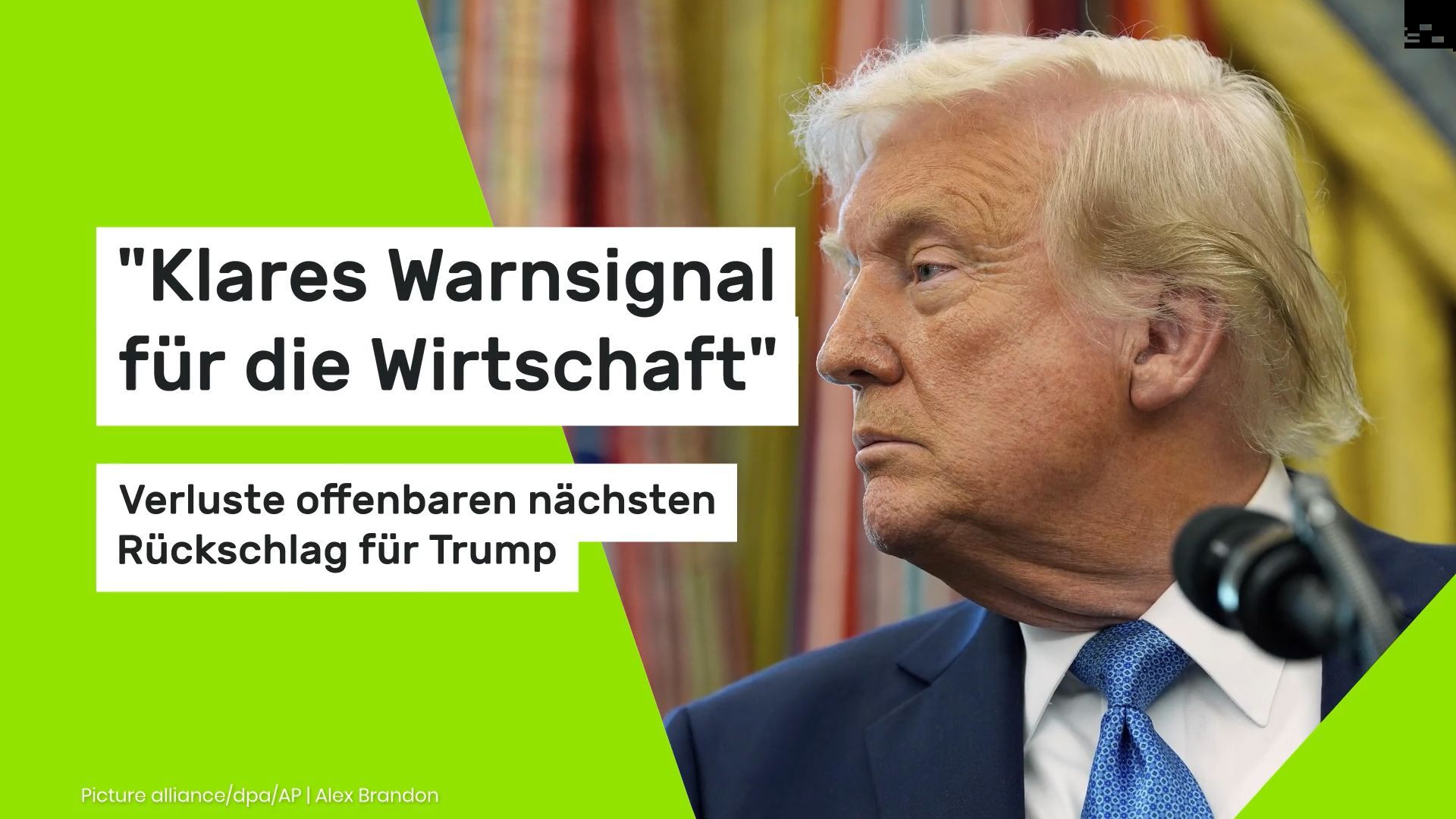 Video: Donald Trump: "Klares Warnsignal für die Wirtschaft" - Verluste offenbaren nächsten Rückschlag