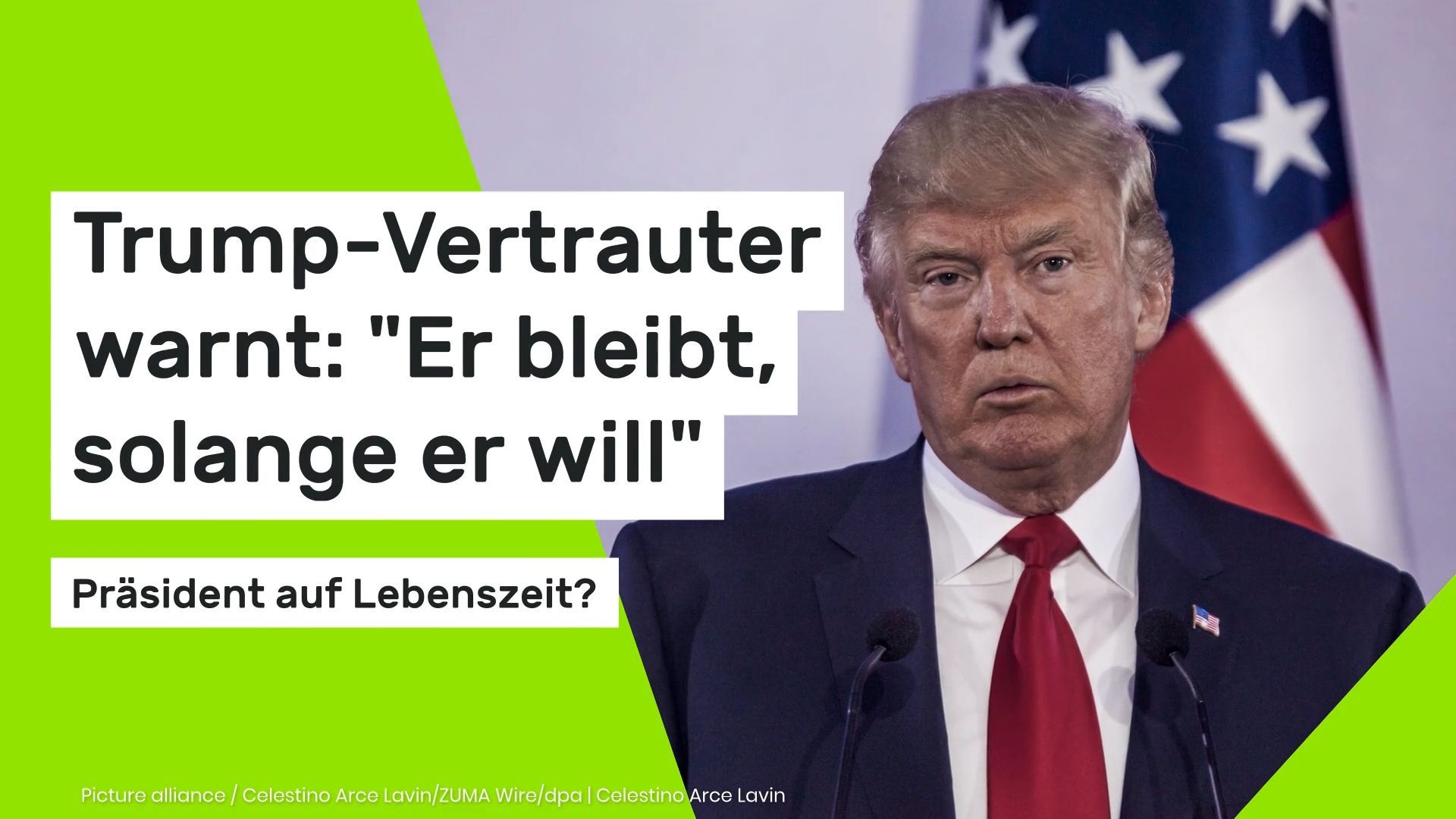 Video: Trump-Vertrauter warnt: "Er bleibt, solange er will"