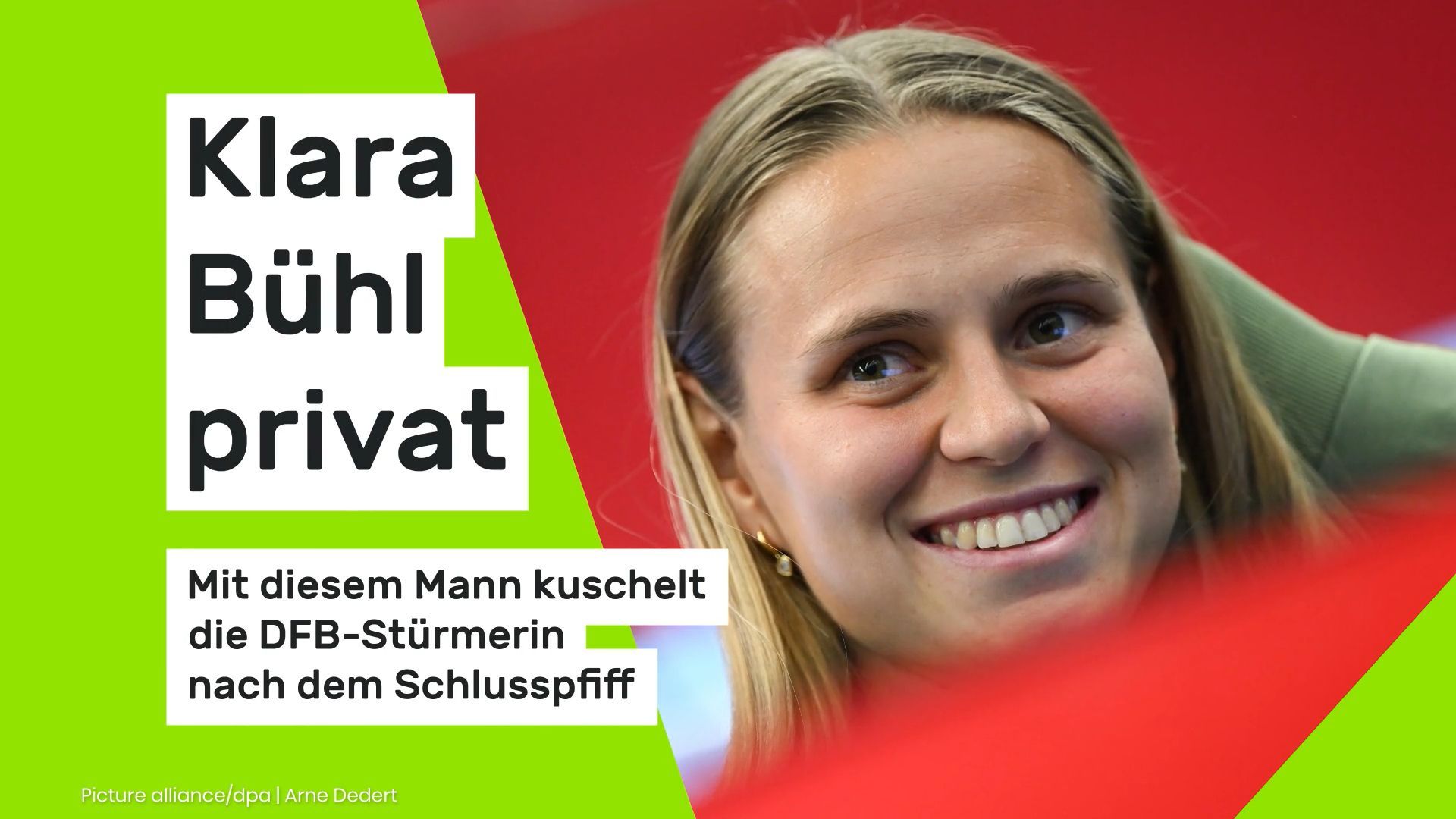 Klara Bühl private: This is the man the DFB striker cuddles with after the final whistle