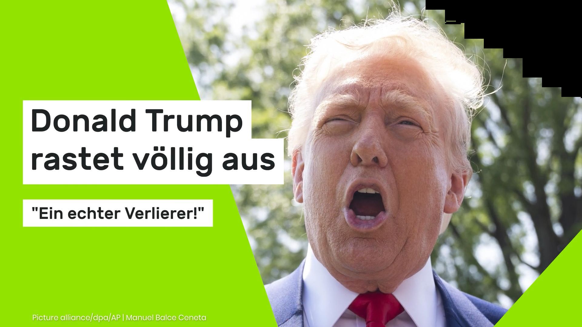Video: Donald Trump: "Ein echter Verlierer!" US-Präsident rastet völlig aus
