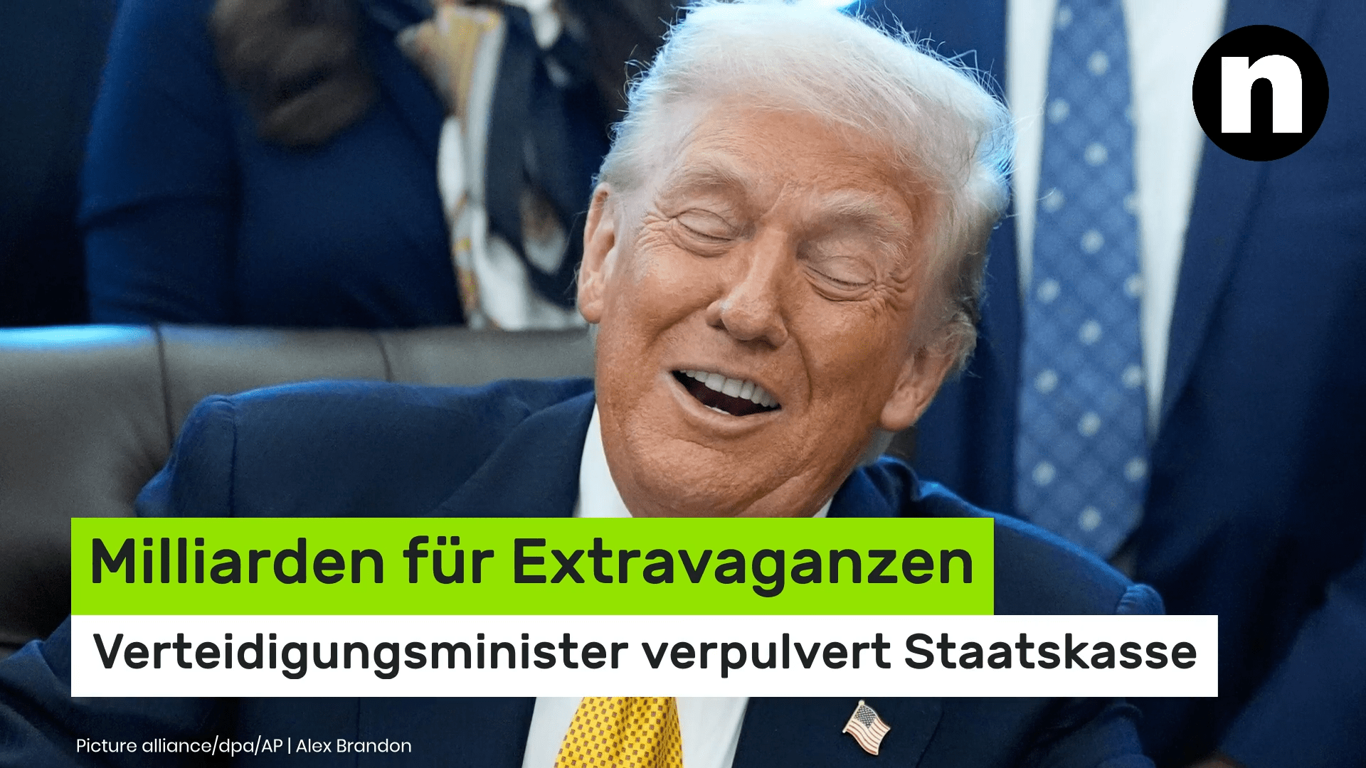 Video: Donald Trump: Milliarden für Extravaganzen - Verteidigungsminister verpulvert Staatskasse