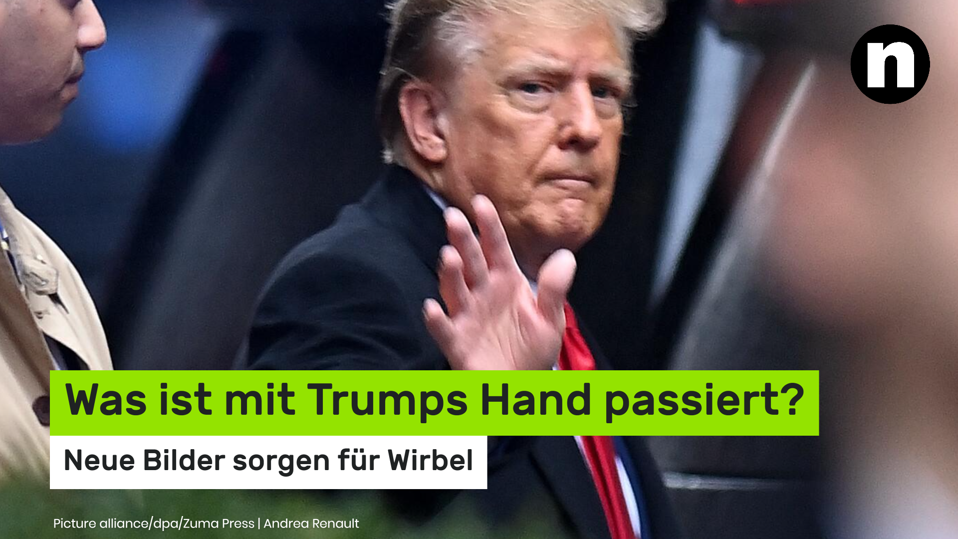 Video: Donald Trump krank?: Neue Bilder sorgen für Wirbel - was ist mit Trumps Hand passiert?
