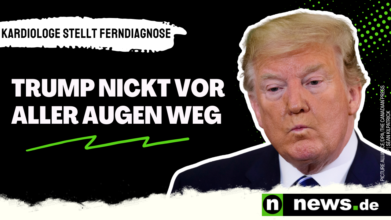 Video: Donald Trump: Trump nickt vor aller Augen weg - Kardiologe stellt Ferndiagnose