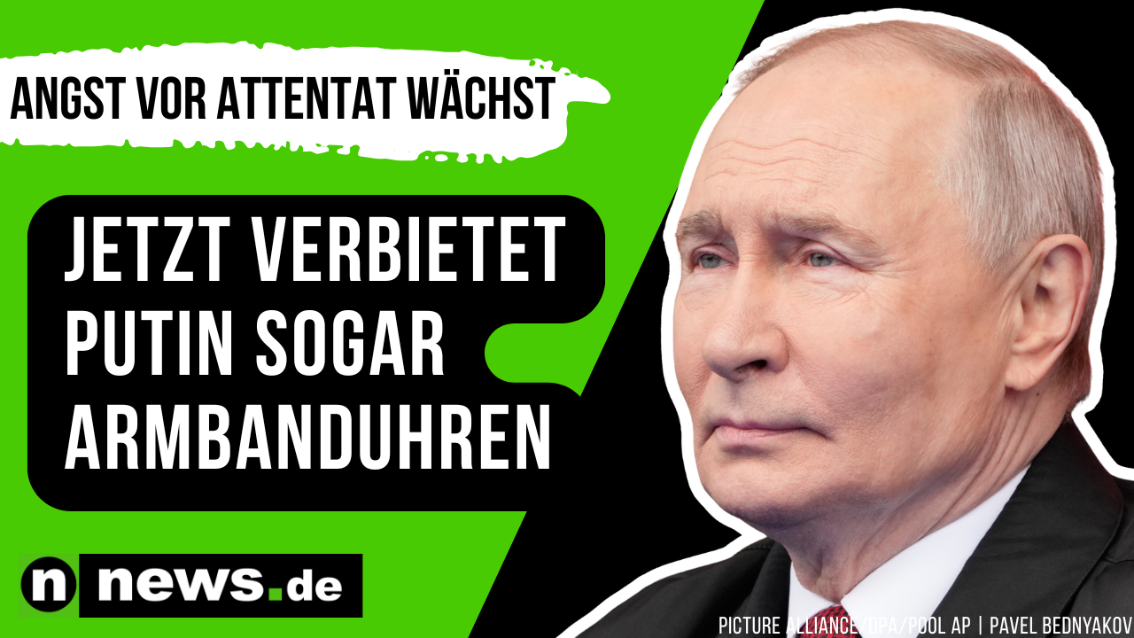 Video: Wladimir Putin: Angst vor Attentat wächst - jetzt verbietet Putin sogar Armbanduhren