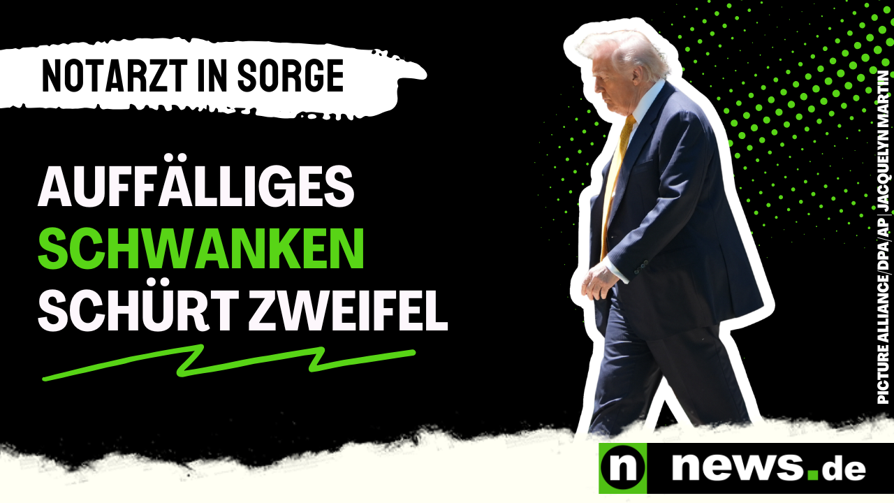 Video: Donald Trump: Notarzt in Sorge - auffälliges Schwanken schürt Zweifel