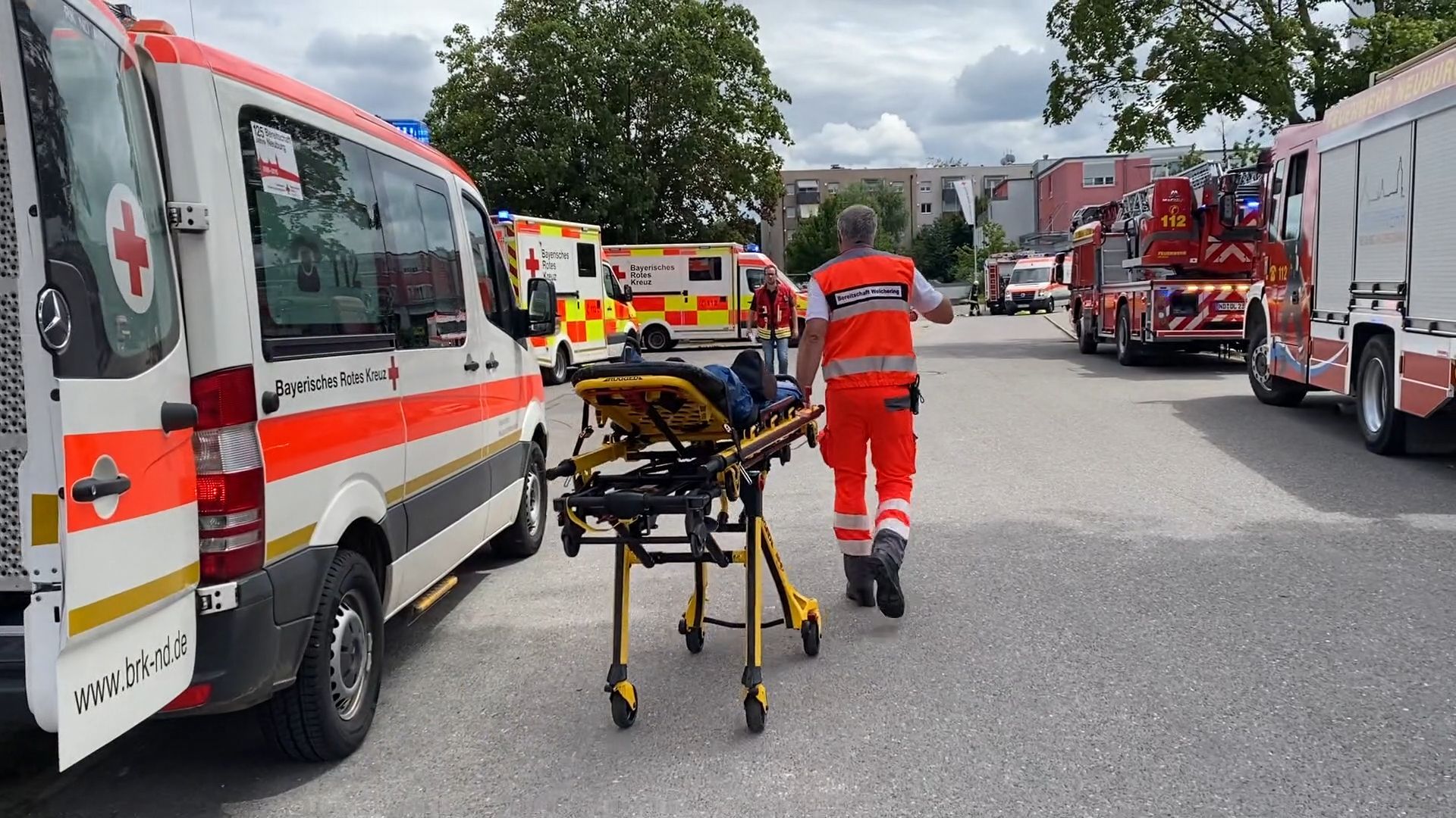 BRK Großübung in Neuburg