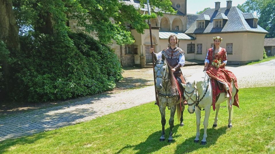 Knightly couple 2025 for the official photo shoot at Voithenberg Castle