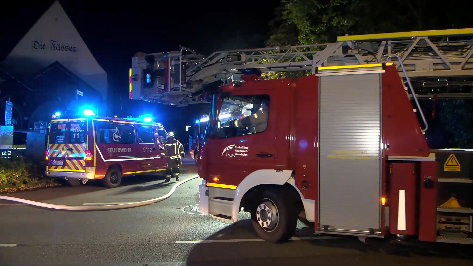 Brand in denkmalgeschützem Kurpfälzer Zollhof in Hirschberg