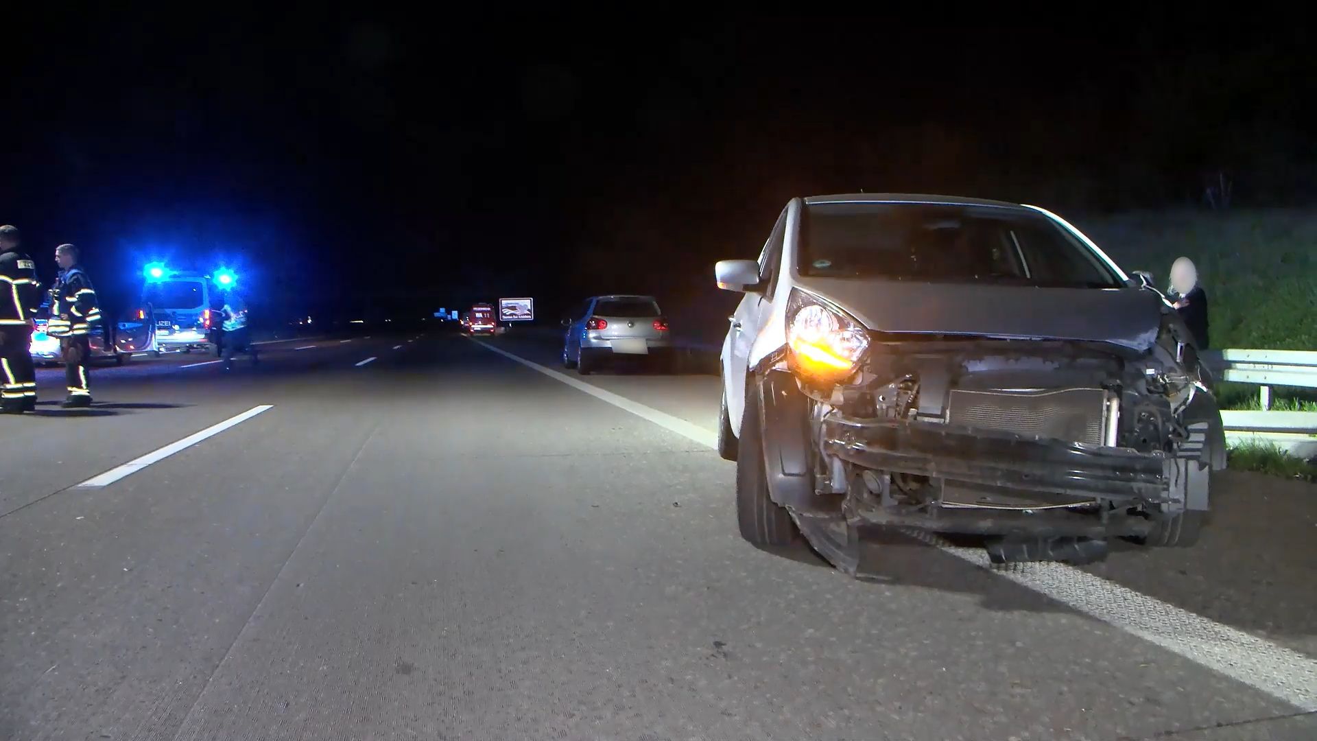 Video: Flucht nach Crash auf A5 bei St. Leon-Rot