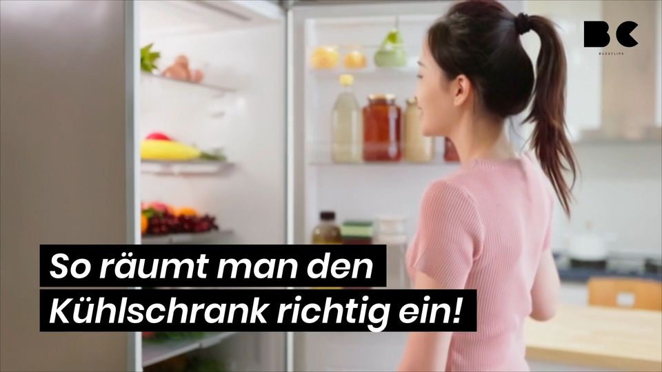 So räumt man den Kühlschrank richtig ein! - BuzzClips