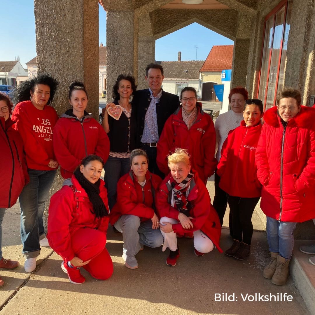 Video: Volkshilfe-Vizepräsident Hager auf «Herzenstour» in Sozialstation Hohenau