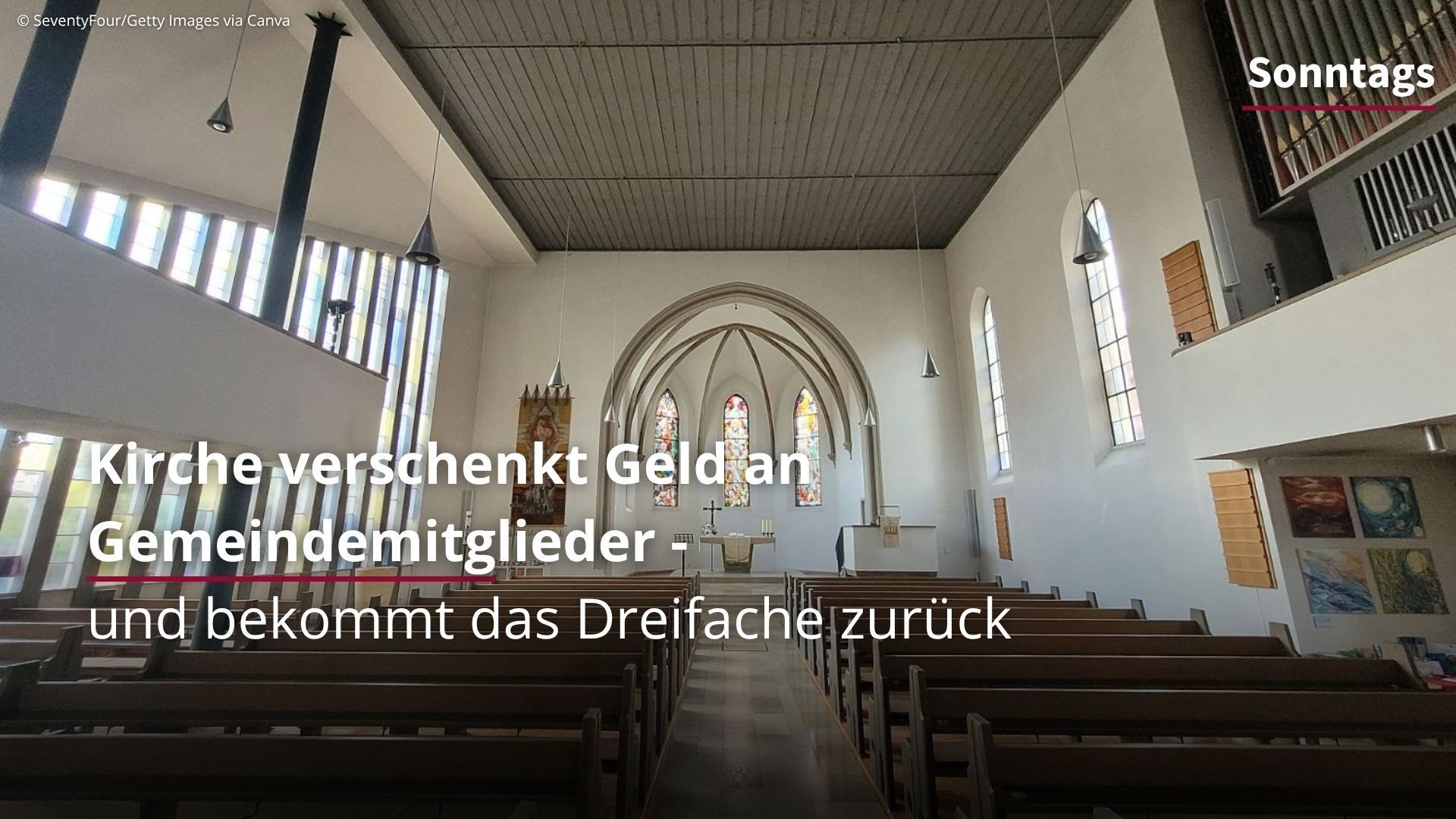 Church gives away money to parishioners - and gets triple back
