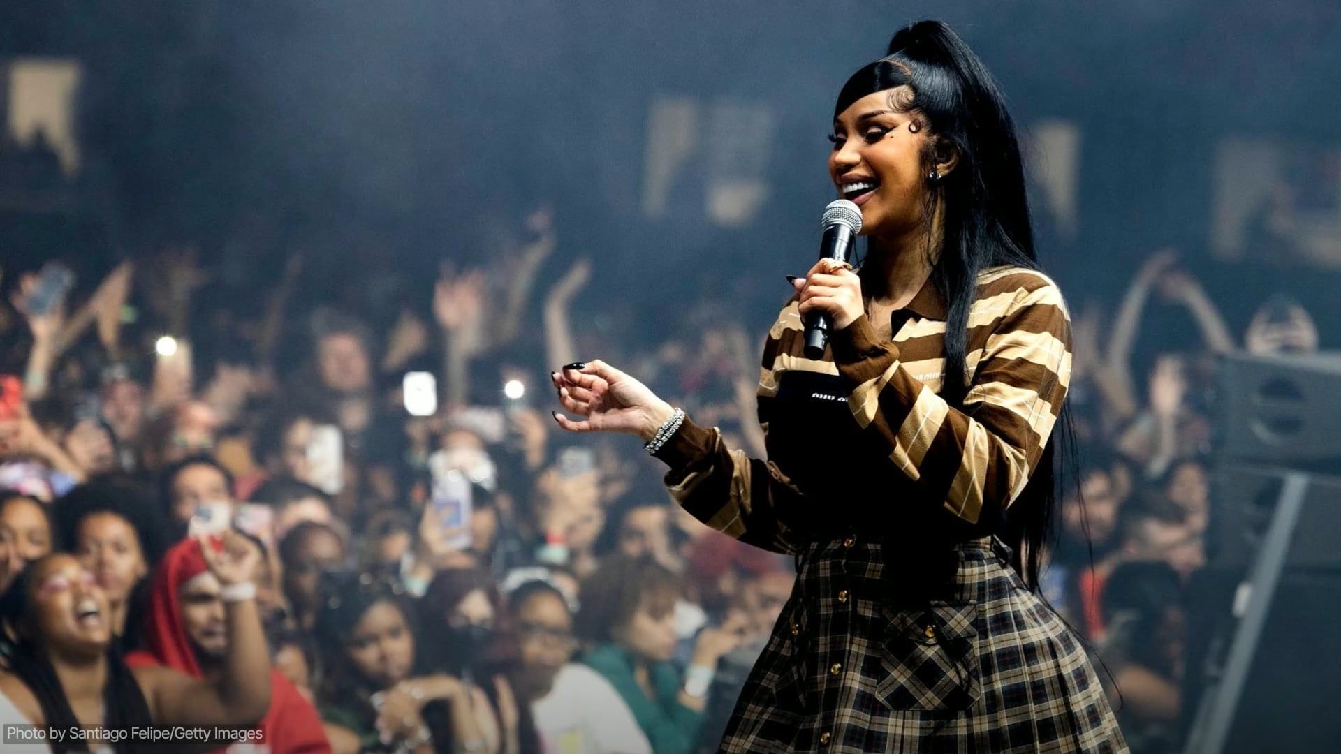 Cardi B sued for assault in connection with an incident involving a microphone in Las Vegas