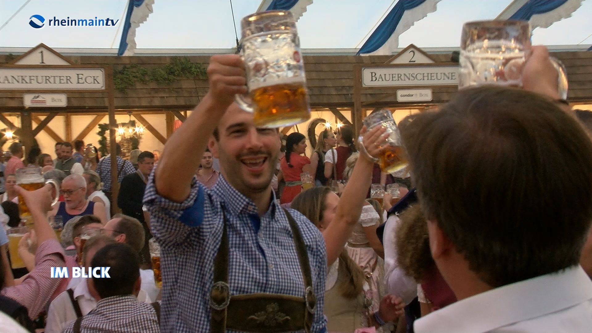 Tapping of the barrel at Frankfurt's Oktoberfest