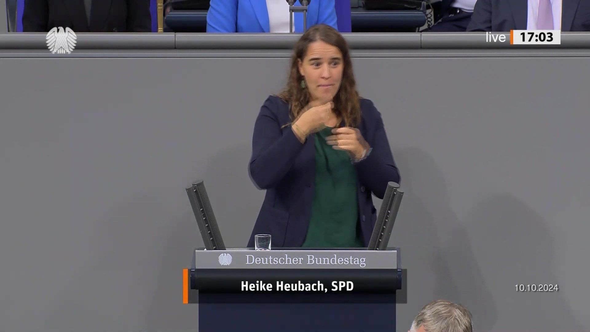 Video: Heike Heubach als erste Gehörlose im Deutschen Bundestag